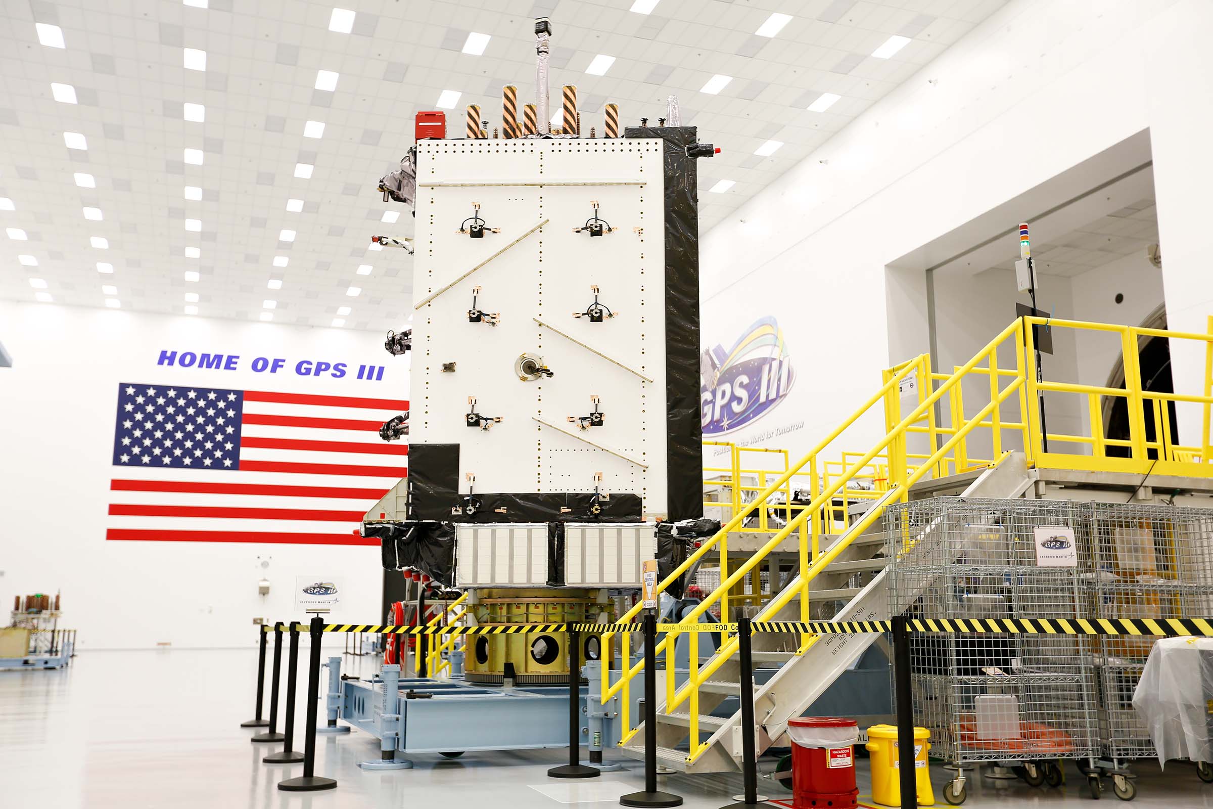 Satélite de navegação GPS em órbita